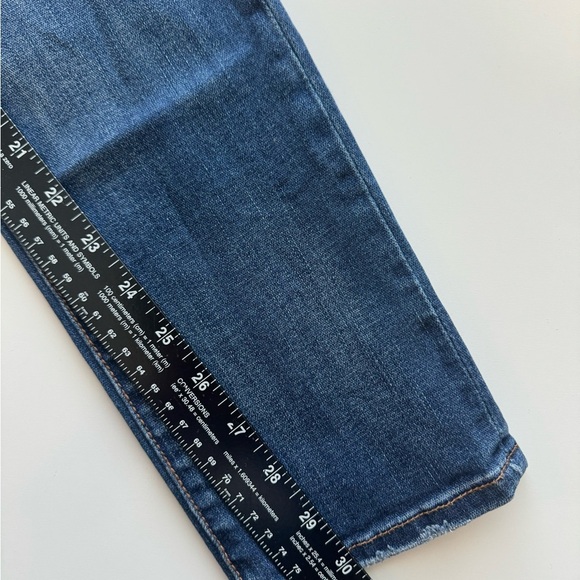 American Eagle Womens Skinny Jeans Size 2 Regular Distressed Denim Blue - Picture 6 of 11